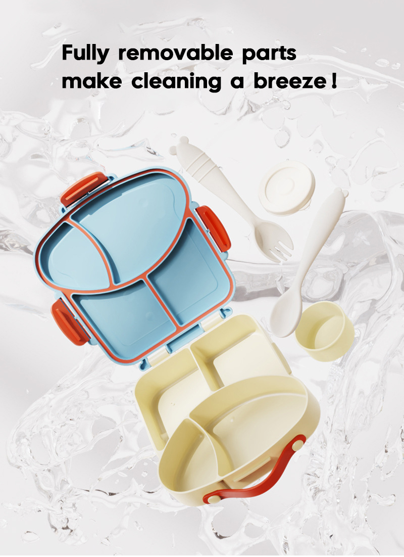 Toast-Shaped Kids’ Lunch Box, Compartmentalised & Leak-Resistant - Image 11