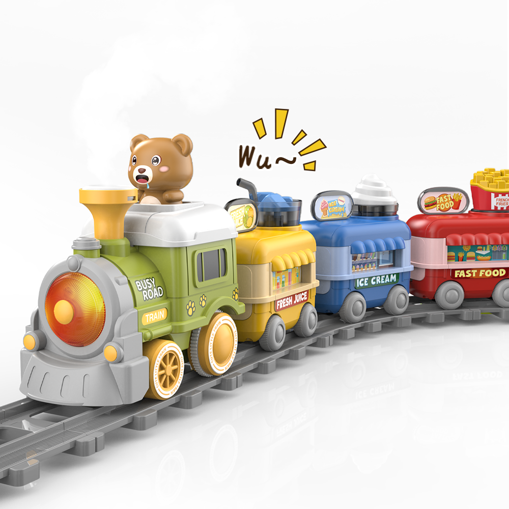Electric Steam Train Set for Kids - Image 2