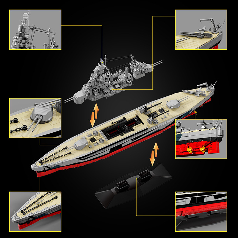 Battleship Building Blocks Toy - Image 2