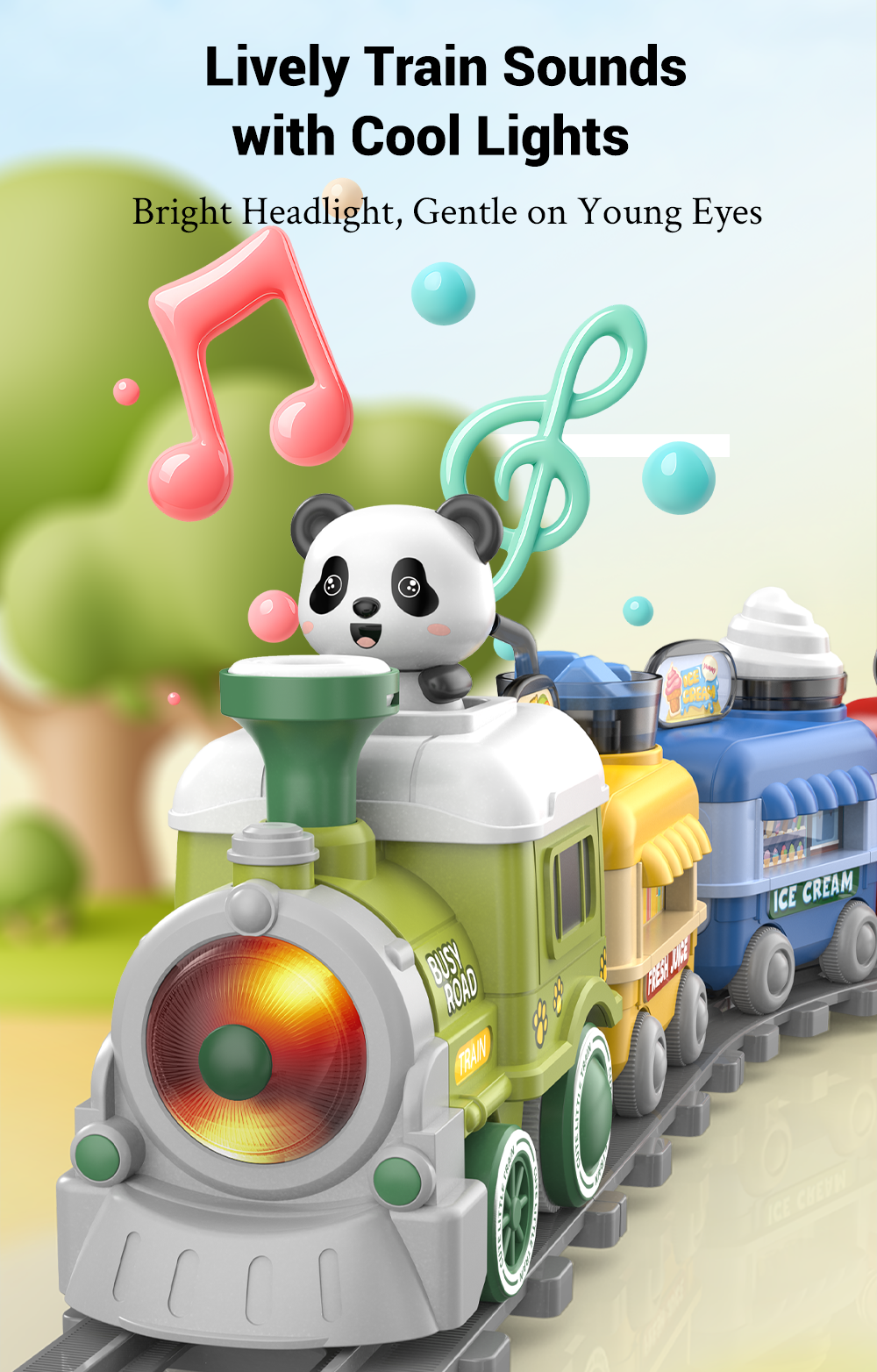 Electric Steam Train Set for Kids - Image 6
